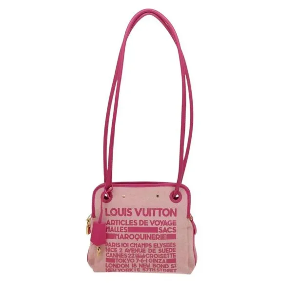 LOUIS VUITTON Cruise Line Rider Shoulder Bag Pink LV Auth - Picture 2 of 16